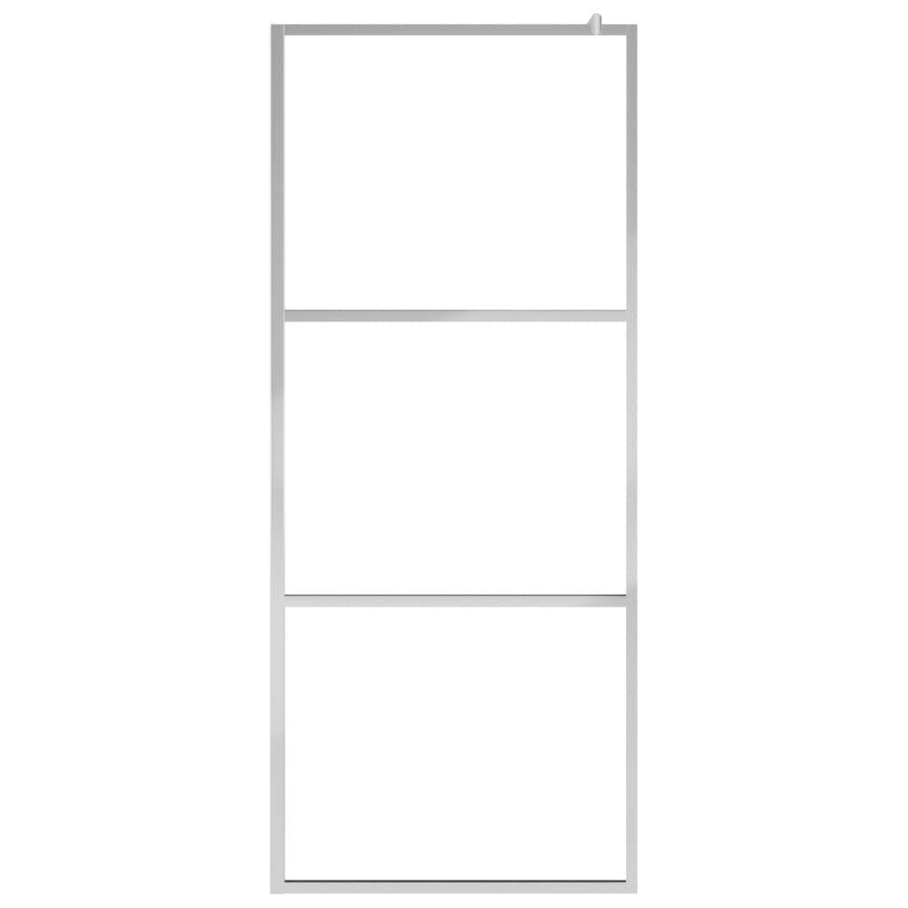 Walk-in Shower Wall with Whole Frosted ESG Glass 45.3"x76.8
