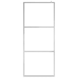 Walk-in Shower Wall with Whole Frosted ESG Glass 45.3"x76.8