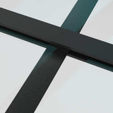 Sliding Door ESG Glass and Aluminum 29.9"x80.7" Black