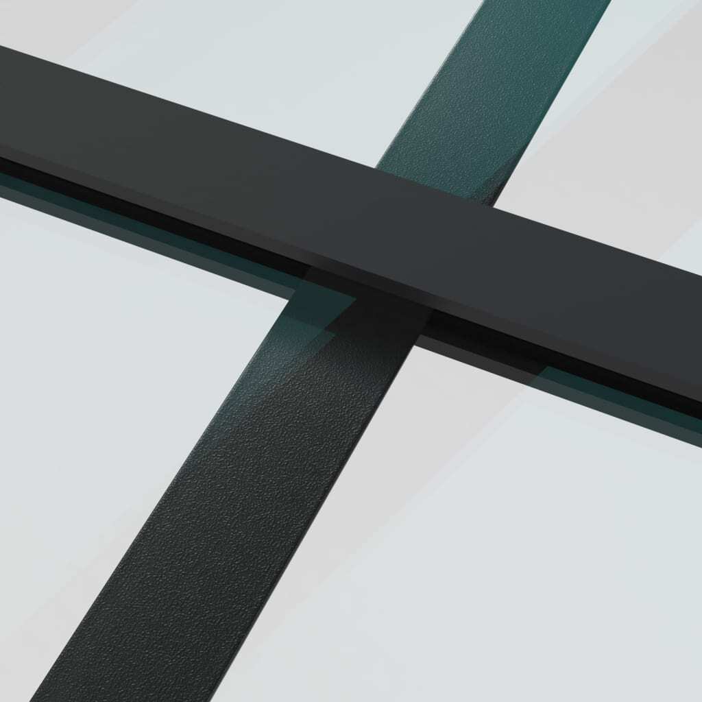 Sliding Door ESG Glass and Aluminum 40.2"x80.7" Black