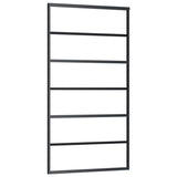 Sliding Door ESG Glass and Aluminum 40.2"x80.7" Black