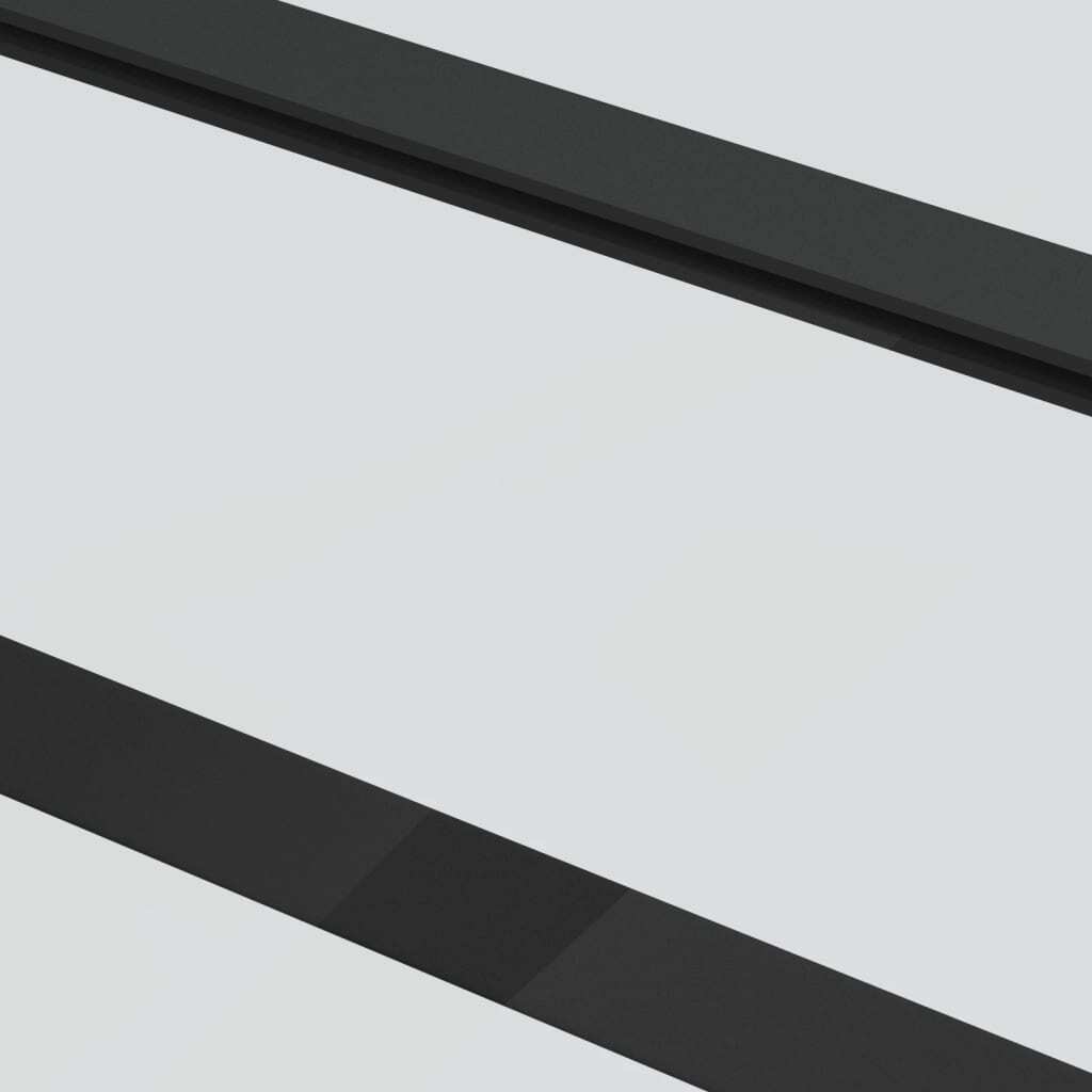 Sliding Door ESG Glass and Aluminum 40.2"x80.7" Black