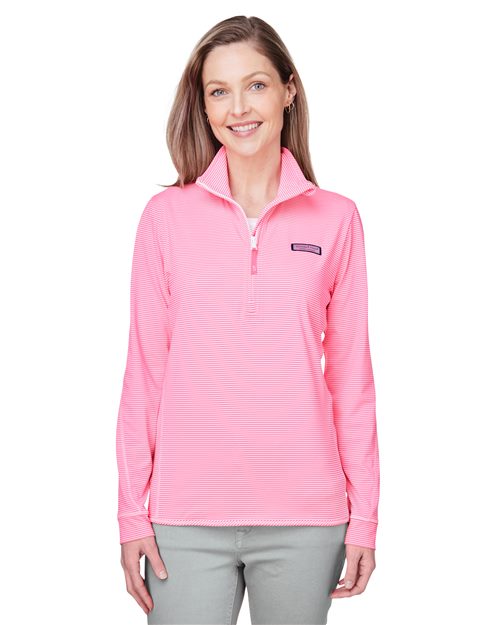 Women's Microstripe Sankaty Half-Zip Pullover - 15336