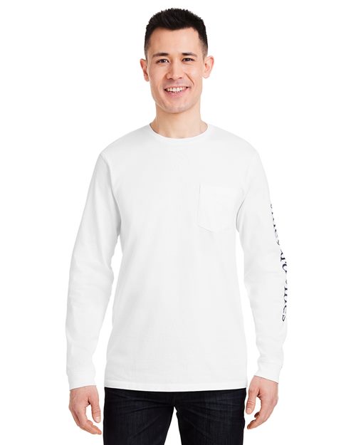 Unisex Long Sleeve Pocket T-Shirt - 15370