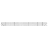 Chain Link Fence with Spike Anchors Anthracite 5.2'x82'
