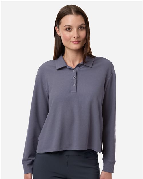 Women's Beyond Long Sleeve Loose Polo - 16031