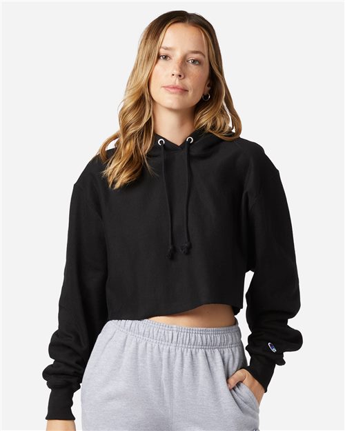 Women's Reverse Weave® Hooded Cropped Sweatshirt - 16143
