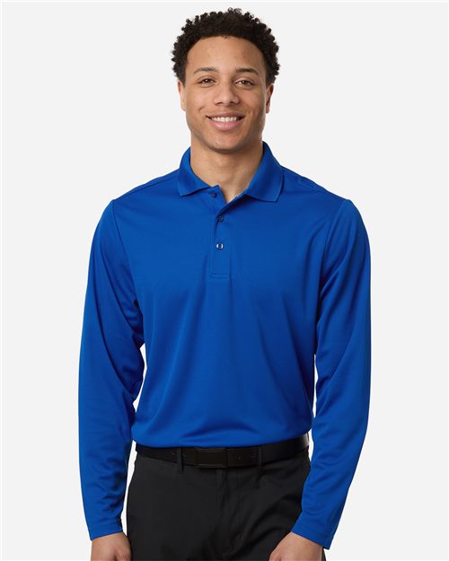 Men's Nova Performance Long Sleeve Pique Polo - 16387