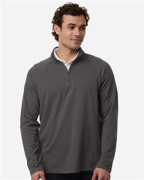Men's Seaton Pebble Textured Quarter-Zip Pullover - 16397