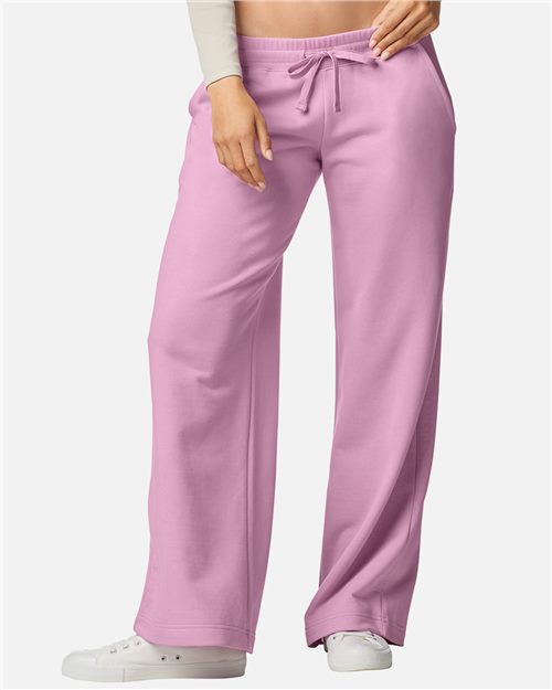 Women's French Terry Wide Leg Pants - 16627