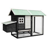 Chicken Cage Gray 66.9"x31.9"x43.3" Solid Pine & Fir Wood