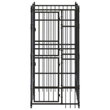 Outdoor Dog Kennel Steel 19.8 ft²