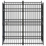 Outdoor Dog Kennel Steel 19.8 ft²