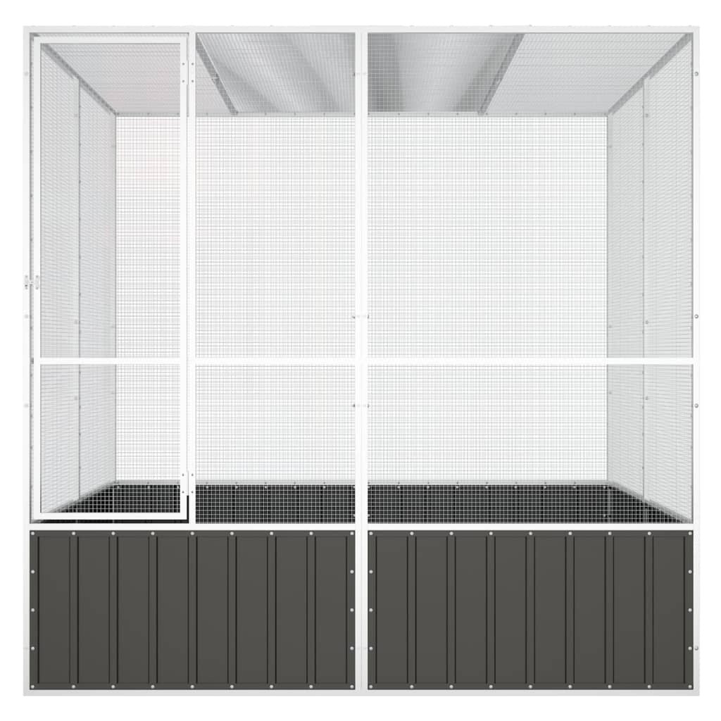 Bird Cage Anthracite 84.1"x85.6"x83.3" Galvanized Steel