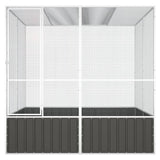 Bird Cage Anthracite 84.1"x85.6"x83.3" Galvanized Steel