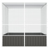 Bird Cage Anthracite 84.1"x85.6"x83.3" Galvanized Steel
