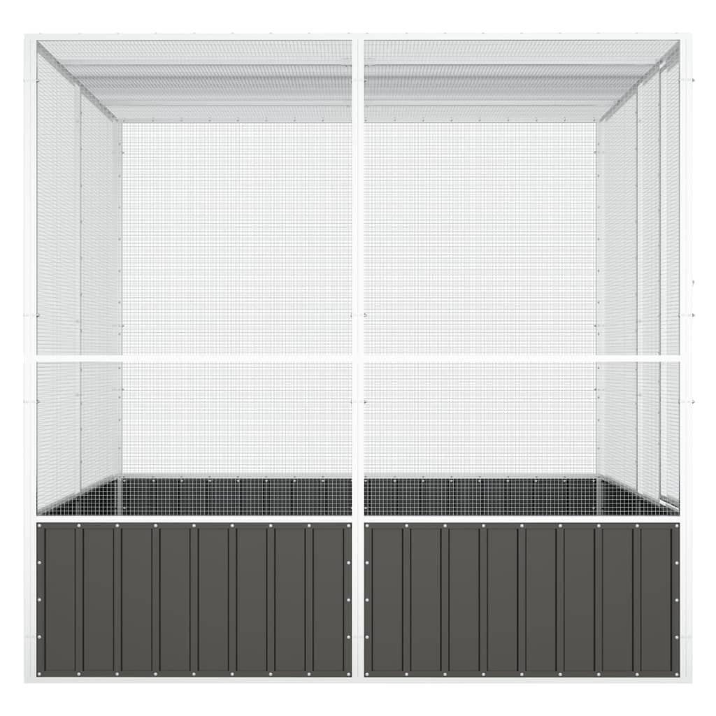 Bird Cage Anthracite 84.1"x85.6"x83.3" Galvanized Steel