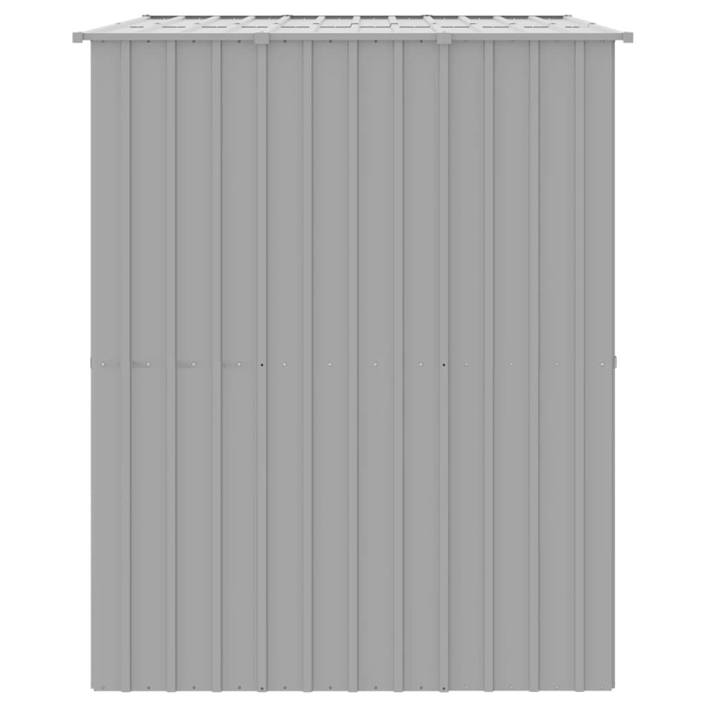 Dog House with Roof Light Gray 84.3"x60.2"x71.3" Galvanized Steel