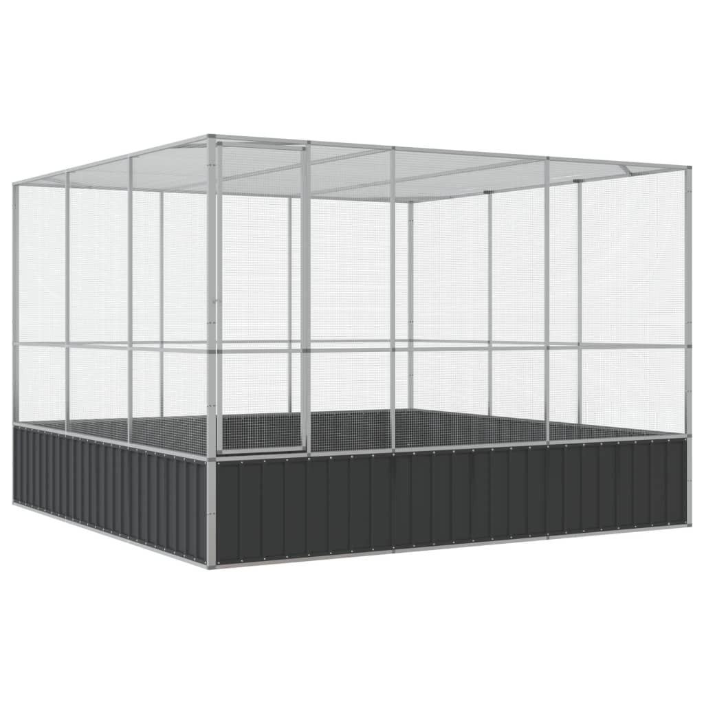 Aviary Silver 122.4"x120.9"x83.5" Steel