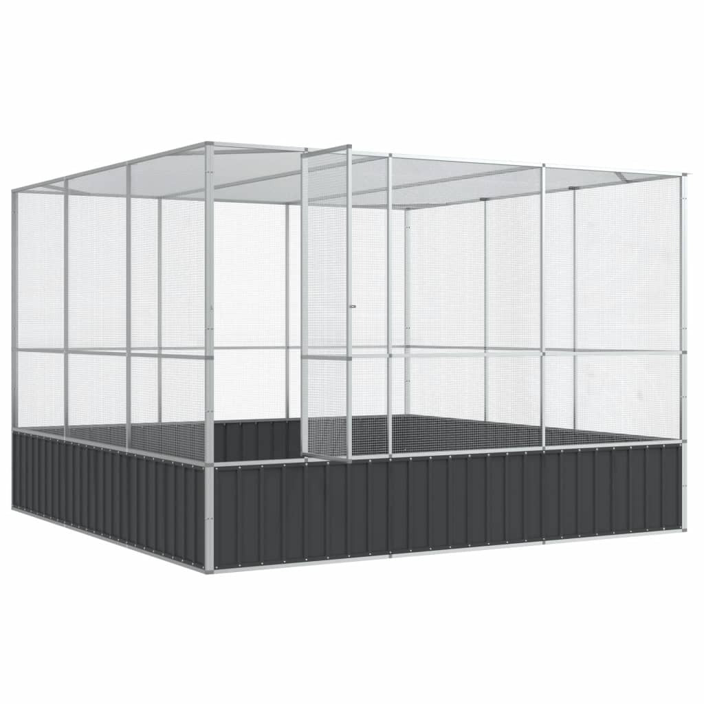 Aviary Silver 122.4"x120.9"x83.5" Steel