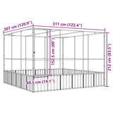 Aviary Silver 122.4"x120.9"x83.5" Steel