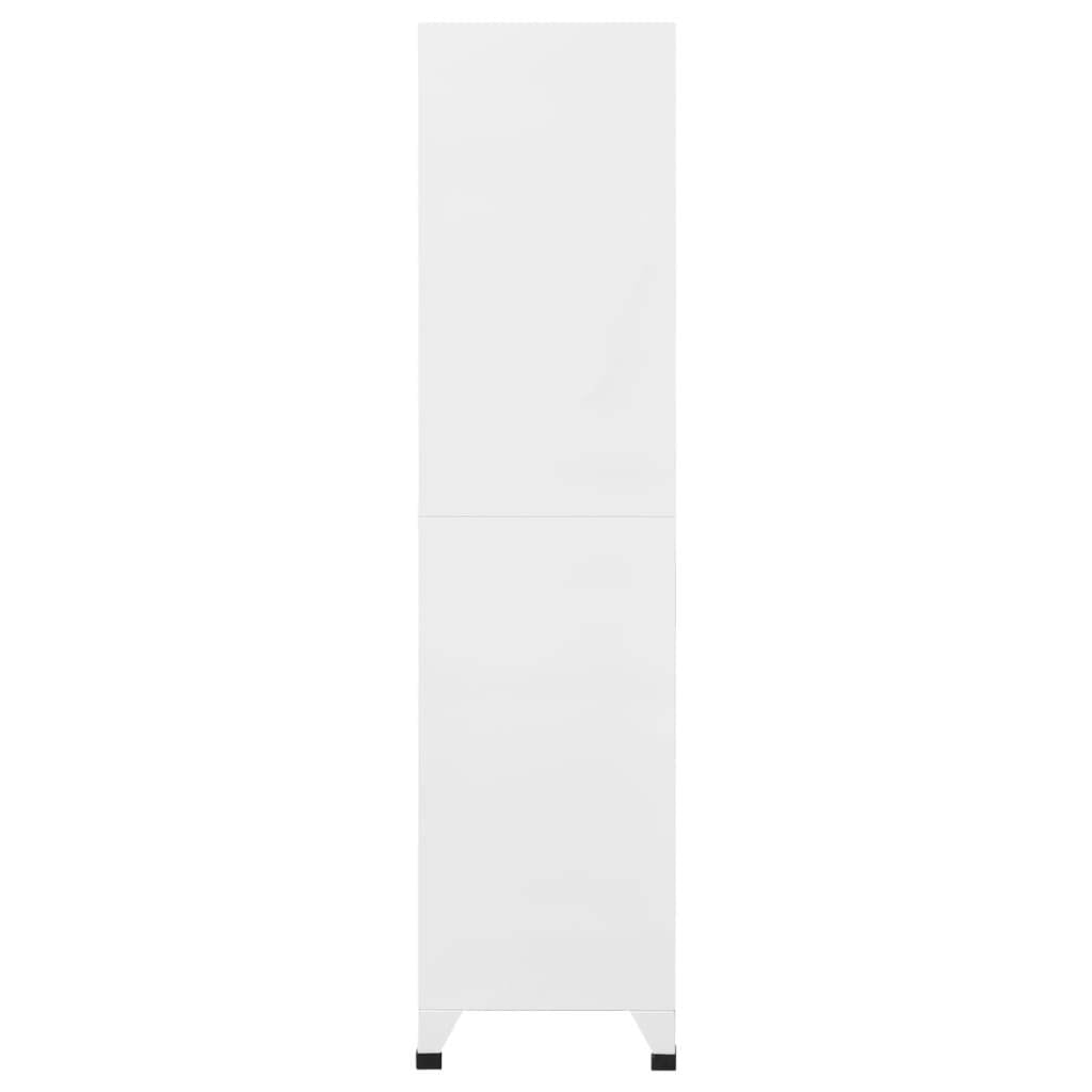 Locker Cabinet with 9 Compartments Steel 35.4"x17.7"x70.9" Gray