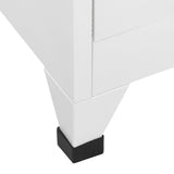 Locker Cabinet with 9 Compartments Steel 35.4"x17.7"x70.9" Gray