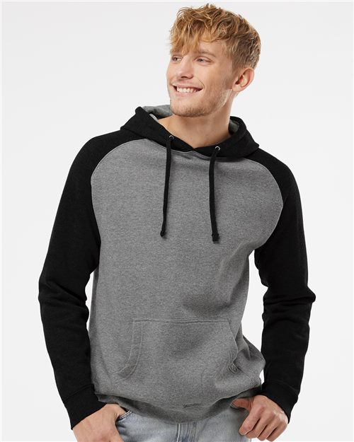 Unisex Raglan Hooded Sweatshirt - 2387