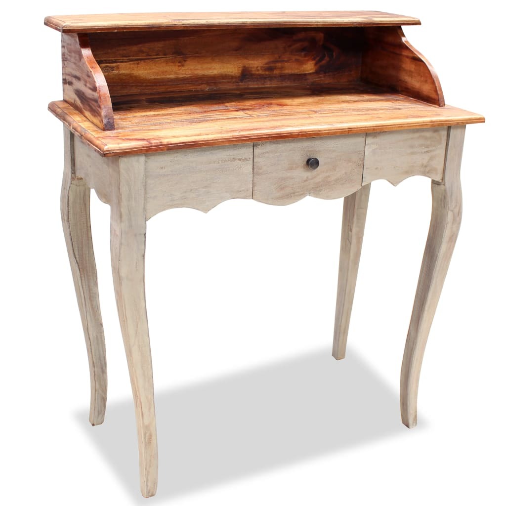 Writing Desk Solid Mahogany Wood 31.5"x15.7"x36.2
