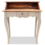Writing Desk Solid Mahogany Wood 31.5"x15.7"x36.2