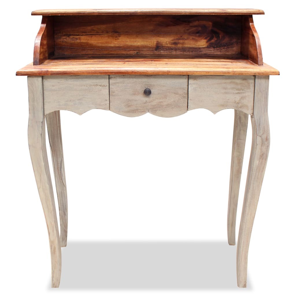 Writing Desk Solid Mahogany Wood 31.5"x15.7"x36.2
