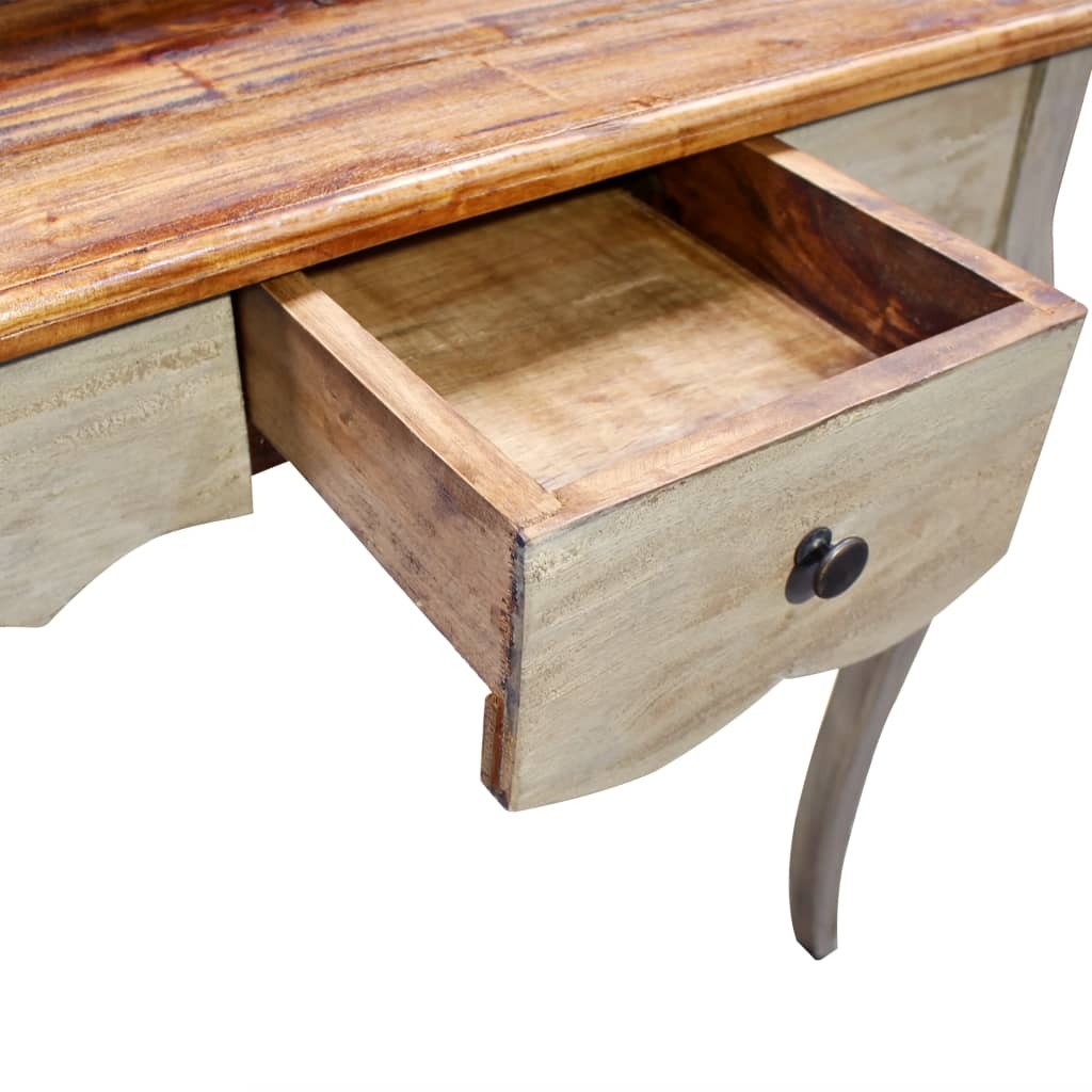 Writing Desk Solid Mahogany Wood 31.5"x15.7"x36.2