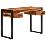 Desk with 2 Drawers 43.3"x19.7"x30.3" Solid Acacia Wood