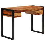 Desk with 2 Drawers 43.3"x19.7"x30.3" Solid Acacia Wood
