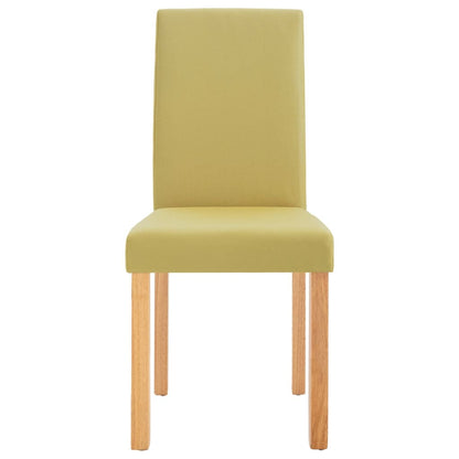 Dining Chairs 4 pcs Green Fabric