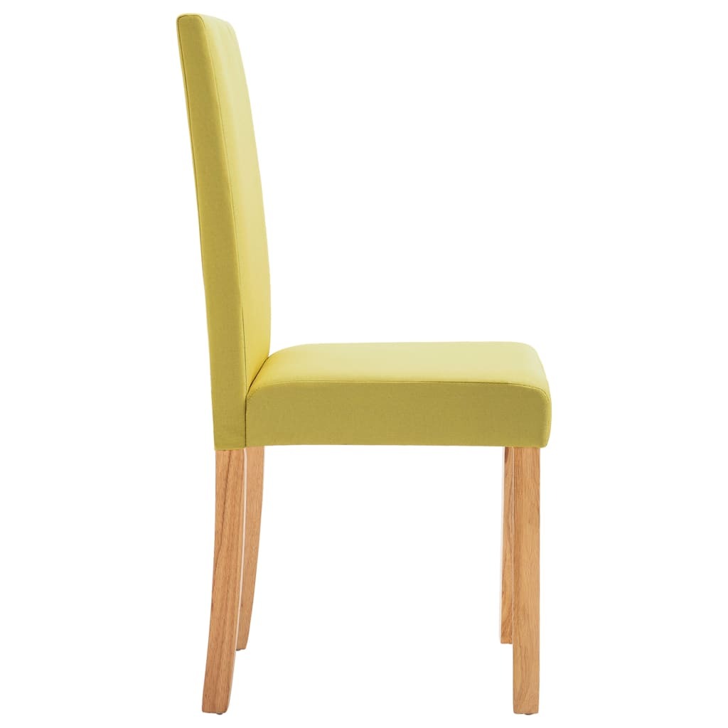 Dining Chairs 4 pcs Green Fabric