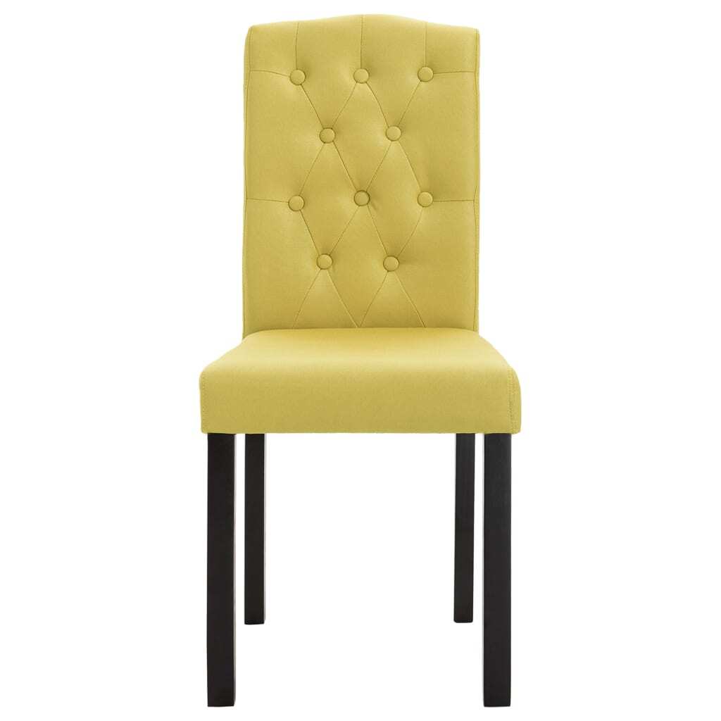 Dining Chairs 4 pcs Green Fabric