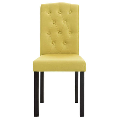 Dining Chairs 4 pcs Green Fabric