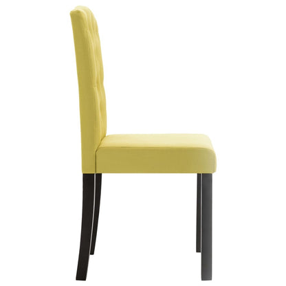 Dining Chairs 4 pcs Green Fabric