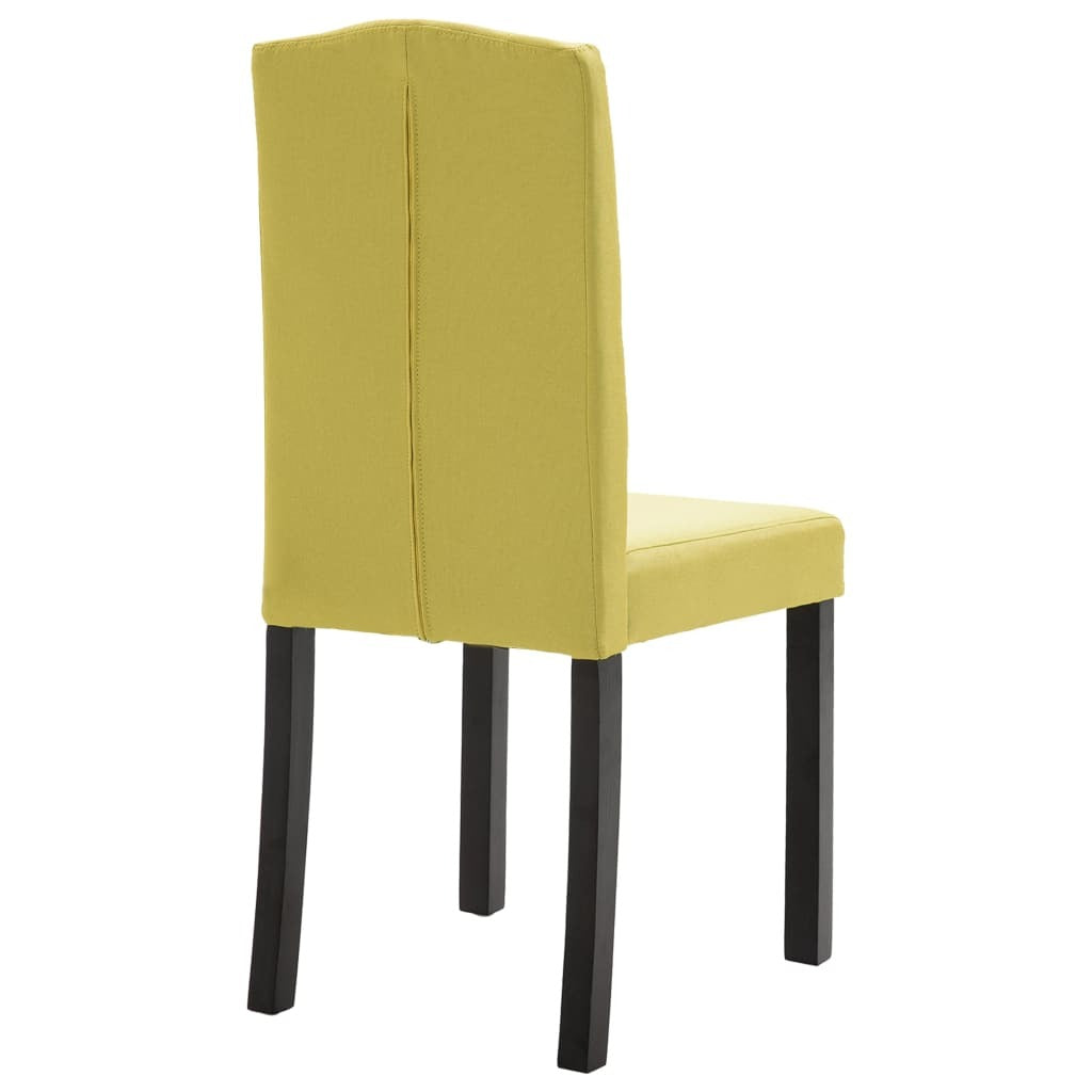 Dining Chairs 4 pcs Green Fabric