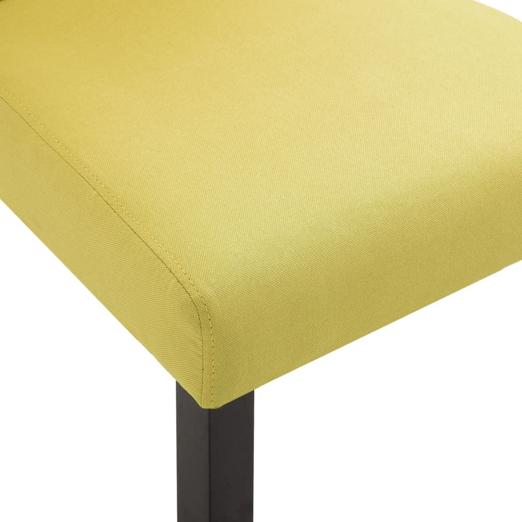 Dining Chairs 4 pcs Green Fabric