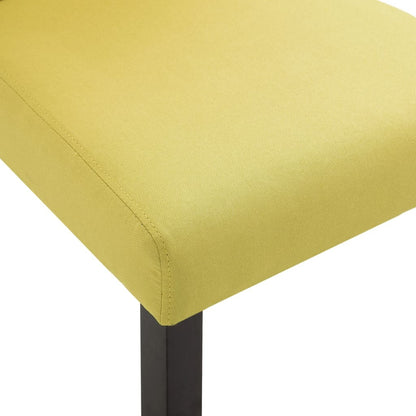 Dining Chairs 4 pcs Green Fabric