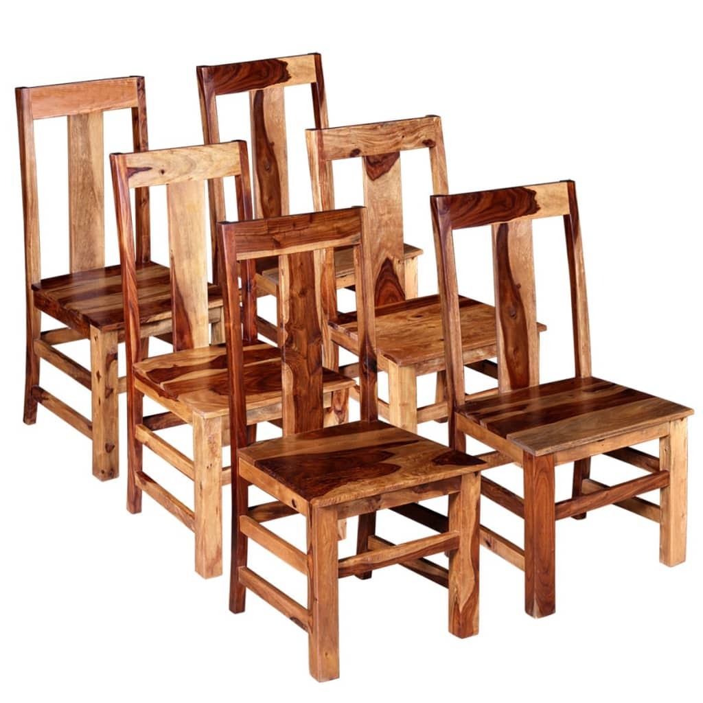 Dining Chairs 6 pcs Solid Wood