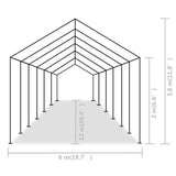 Party Tent PE 19.7'x39.4'Gray
