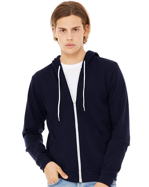 Unisex Sponge Fleece Full-Zip Hoodie Sweatshirt - 2769