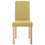 Dining Chairs 6 pcs Green Fabric