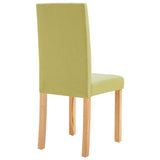Dining Chairs 6 pcs Green Fabric