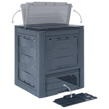 Garden Composters 3 pcs Gray 23.6"x23.6"x28.7" 206.1 gal