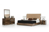 66" Brown Three Drawer Double Dresser