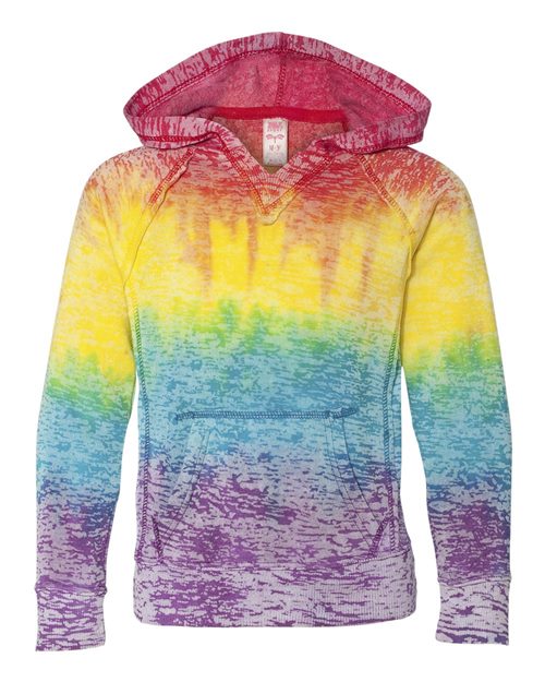 Girls’ Courtney Burnout V-Notch Hooded Sweatshirt - 2874
